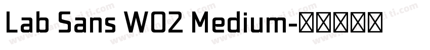 Lab Sans W02 Medium字体转换